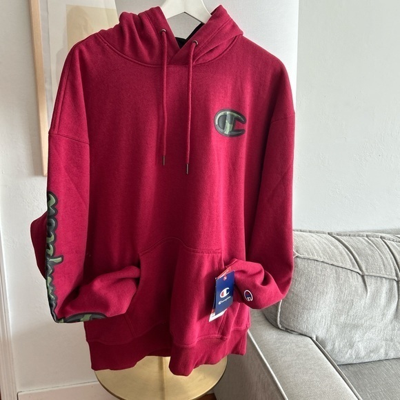 Champion Other - Red Champion Streetwear Utility Skater Military Camu Logo Hoddie Size XL